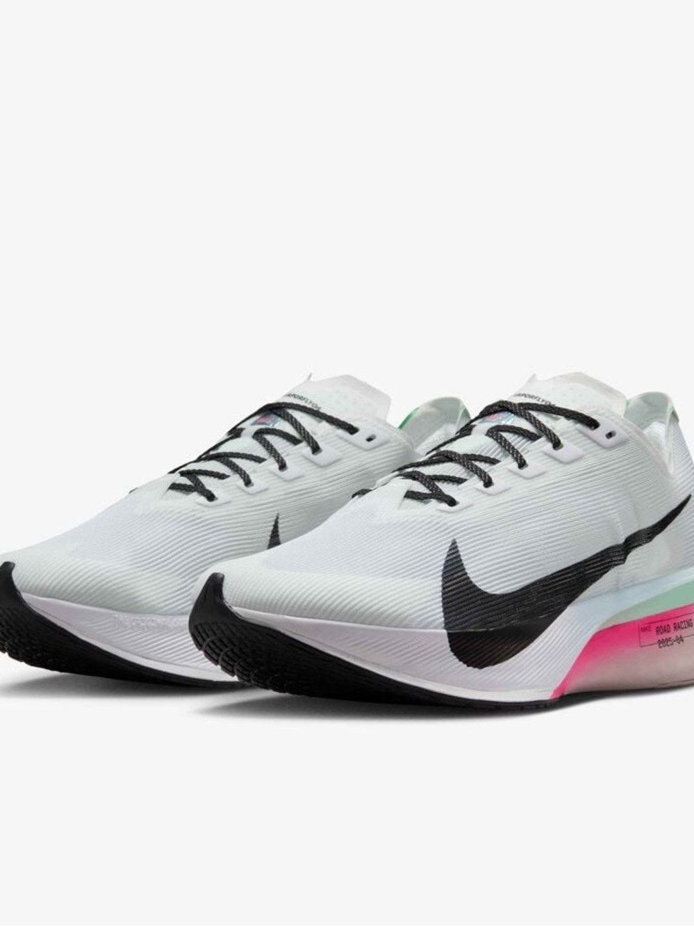 Nike Men’s Sneakers - White with Mint & Pink Accents